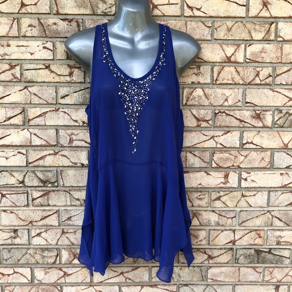 Daytrip Tops - Daytrip from buckle blue flowy top small